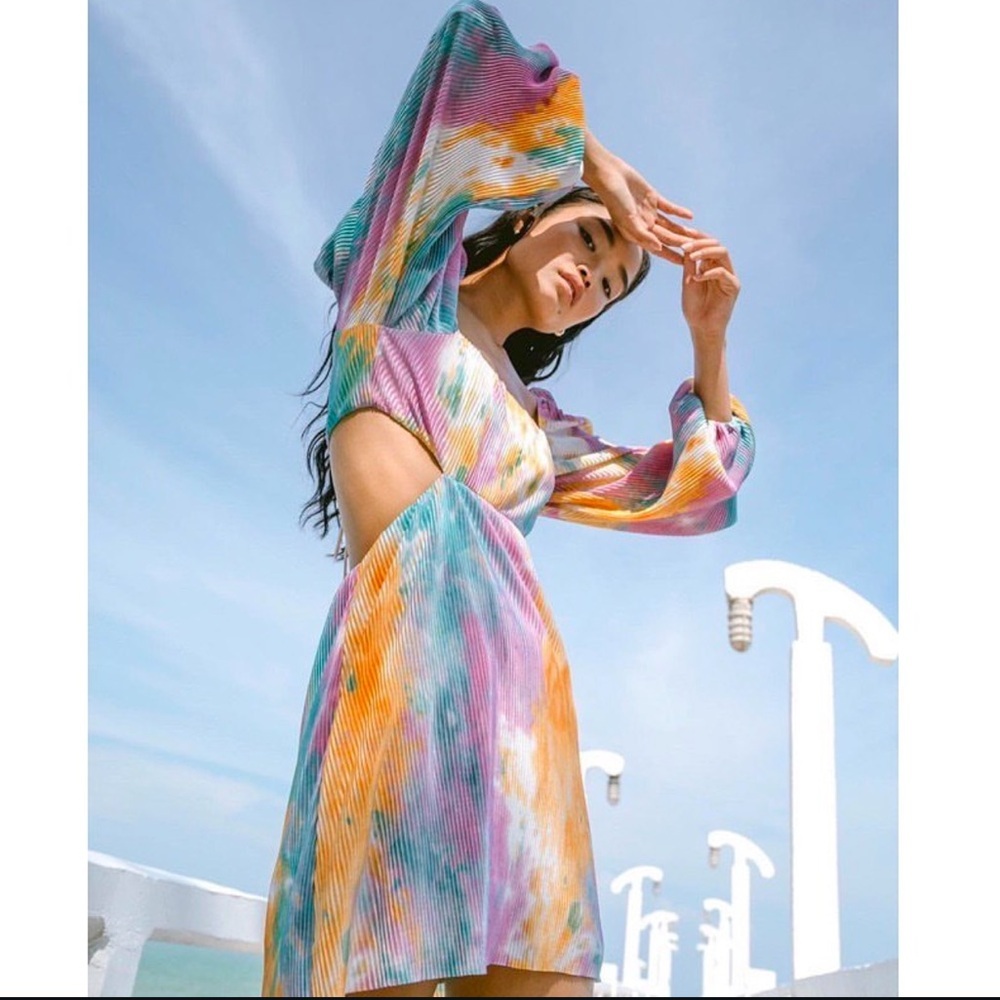 Pomelo Open Back Dress- Purple- NWT